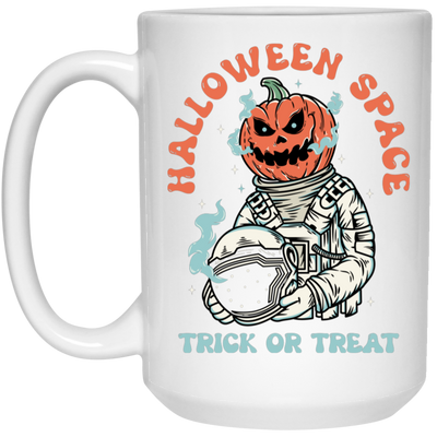 Halloween Space, Trick Or Treat, Astronaut Halloween White Mug