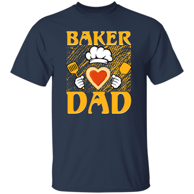 Baker Dad, Chef Dad, Father's Day, Cook With Heart Unisex T-Shirt