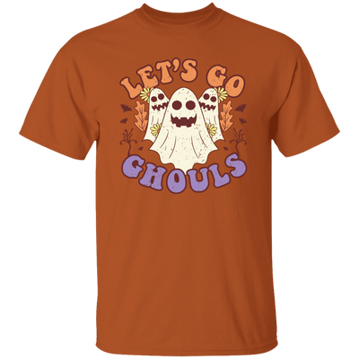 Let's Go Ghouls, 3 Boos, Funny Boo, Groovy Halloween Unisex T-Shirt