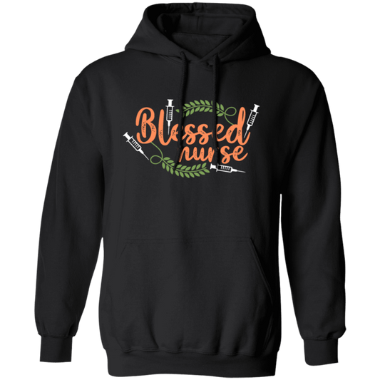 Blessed Nurse, Funny Nurse, Rice Leaves, Love Nurse, Nurse Gift Pullover Hoodie