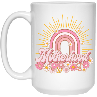 Mother's Day Gift, Motherhood Gift, Mama Flowers Sunshine, Gift For Mom White Mug