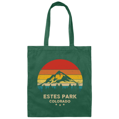 Estes Park Lover, Colorado Gift, Retro Park Gift, Mountain Lover Gift Canvas Tote Bag