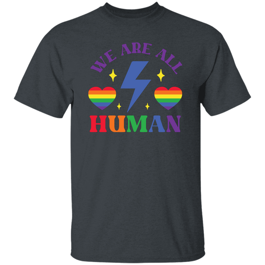 We Are All Human, LGBT Flash, LGBTQ+ Pride, Pride's Day Unisex T-Shirt