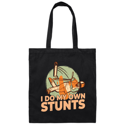 Scooter Lover, Scooter Rider, E-Scooter, I Do My Own Stunts Gift Canvas Tote Bag