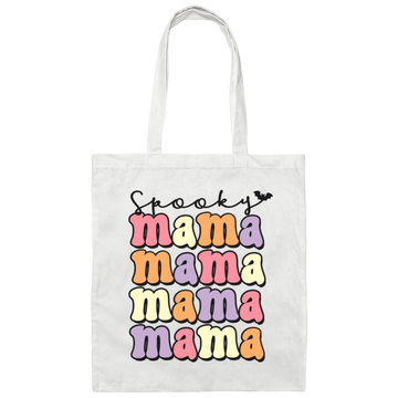 Mama Day, Spooky Mama, Mother's Day, Groovy Mama Canvas Tote Bag