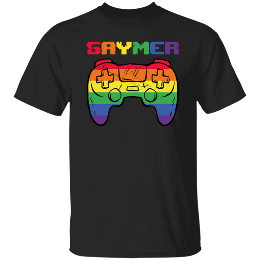 Gaymer Rainbow, Gamer Love Gift, Gaming LGBT Design, Best Gaymer Unisex T-Shirt