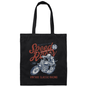 Sport Racer, Motorcycle Race, Vintage Classic Racing Gift Canvas Tote Bag