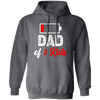 Dad Of 3 Kids, Out Of Battery, Father's Day Gift, Dad Gift white Pullover Hoodie