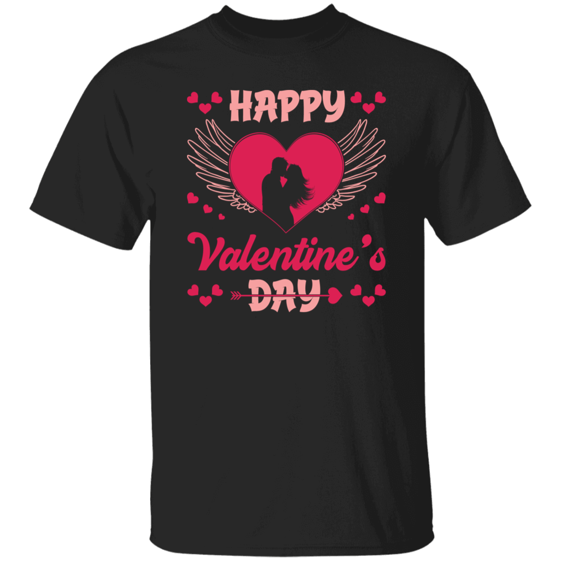 Happy Valentine's Day, Heart Swings, Pink Valentine Unisex T-Shirt
