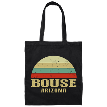Bouse Arizona Vintage, Retro Sunset, Retro Bouse, Love Arizona Canvas Tote Bag