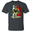 Gamer Love Gift, Level 5 Unlocked, Retro Style For 5th Birthday, Love 5th Unisex T-Shirt