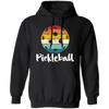 Pickleball, Retro Pickleball, Playing Pickleball Pullover Hoodie