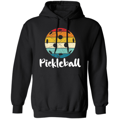 Pickleball, Retro Pickleball, Playing Pickleball Pullover Hoodie