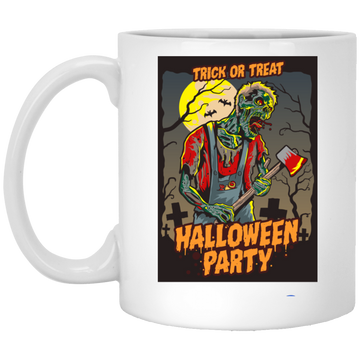 Trick Or Treat, Halloween Party, Halloween Holiday White Mug