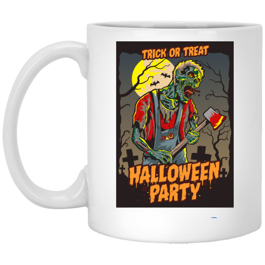 Trick Or Treat, Halloween Party, Halloween Holiday White Mug