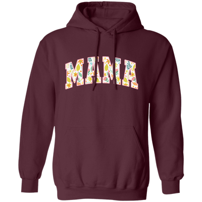 Mama Gift, Floral Mama, Mama Varsity, Mama Design, Mother's Day-pink Pullover Hoodie