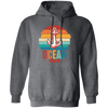 Ocean Papa, Retro Papa, Retro Ocean, Retro Anchor Pullover Hoodie