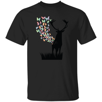 Butterfly From Deer, Wild Deer Lover, Happyness From Deer Unisex T-Shirt