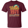 Hawaii 1971 Gift, Vintage 1971 Limited Gift, Retro 1971, Tropical Style Unisex T-Shirt