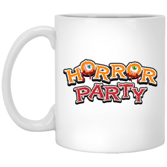 Horror Party, Horror Night, Halloween Party White Mug