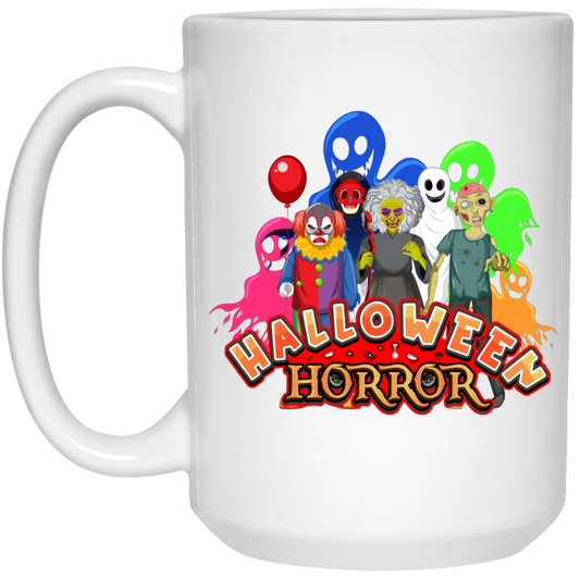 Halloween Horror, Ghosts In Halloween Party White Mug