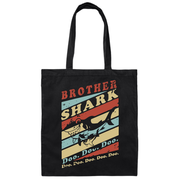 Brother Shark Doo Doo Love Shark Gift Funny Shark Gift Canvas Tote Bag