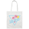 Palm Springs Triangle Palm Back To The 70s Vintage Canvas Tote Bag