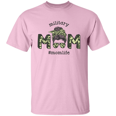 Military Mom, Mom Life, Army Mom, Messy Bun Unisex T-Shirt