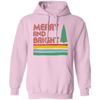 Merry And Bright, Retro Christmas, Love Christmas, Merry Christmas, Trendy Christmas Pullover Hoodie