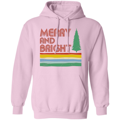 Merry And Bright, Retro Christmas, Love Christmas, Merry Christmas, Trendy Christmas Pullover Hoodie