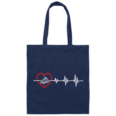 Pizza Lover, Best Food Is Pizza, Pizza Heartbeat, Love Pizza, Pizza And Heartbeat Canvas Tote Bag