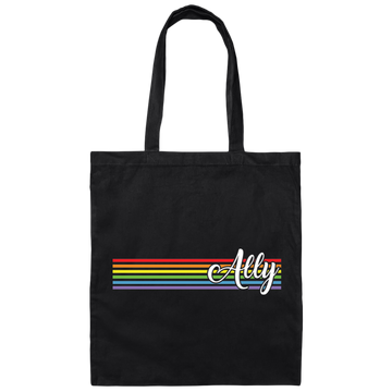Ally, Ally LGBT, Lgbtq+ Rainbow, Lgbt's Day Gifts Canvas Tote Bag