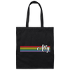 Ally, Ally LGBT, Lgbtq+ Rainbow, Lgbt's Day Gifts Canvas Tote Bag