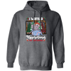 I Want A Hippopotamus For Christmas, Hippo In A Gift Box, Hippo Santa, Pine Trees Buffalo Plaid Pullover Hoodie