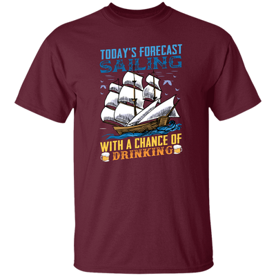 Today's Forecast Sailing With A Chance Of Drinking, Big Boat Unisex T-Shirt