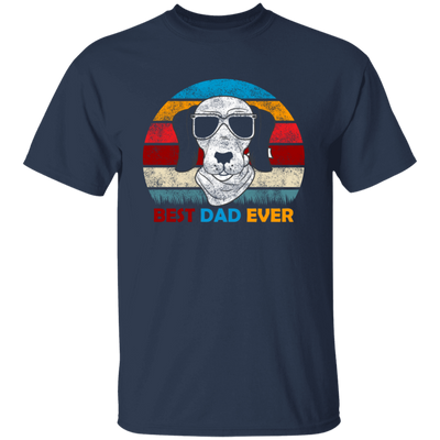 Funny Dog Gift, Retro Sunrise, Retro Tone, Dog Dad Lover Gift Unisex T-Shirt