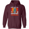 Retro Guitar Gift, Life Is Full Of Important Choices, Love Music Pullover Hoodie