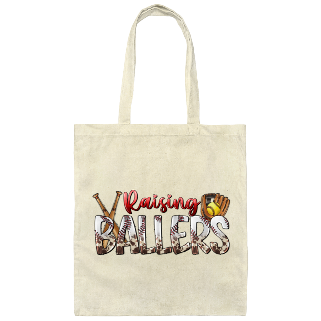 Love Sport, Ball Sport, Raising Ballers Gift, Love Baller Gift, Best Baller, Baller Lover Canvas Tote Bag