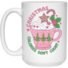 It's Christmas, Calories Don_t Count, Xmas Cup, Xmas Tea White Mug