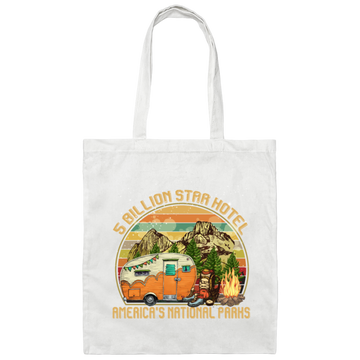 5 Billion Star Hotel America National Parks Canvas Tote Bag