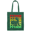 Boa Constrictor, Venom Ball, Python Snake, Reptile Colorful Snake Canvas Tote Bag