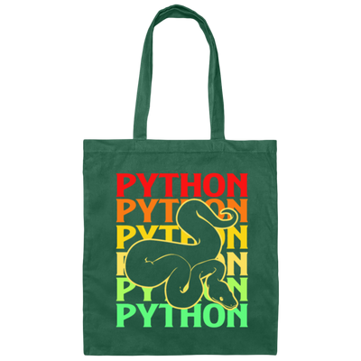 Boa Constrictor, Venom Ball, Python Snake, Reptile Colorful Snake Canvas Tote Bag