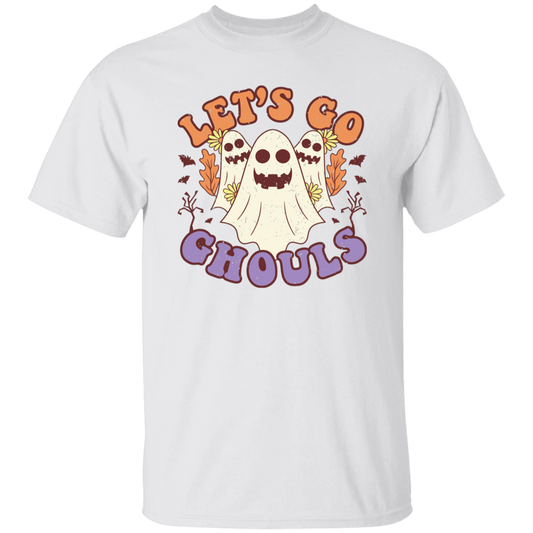 Let's Go Ghouls, 3 Boos, Funny Boo, Groovy Halloween Unisex T-Shirt