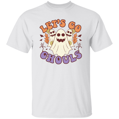 Let's Go Ghouls, 3 Boos, Funny Boo, Groovy Halloween Unisex T-Shirt