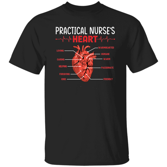 Practical Nurse Heart, Love Heart, My Heart Is Yours Unisex T-Shirt