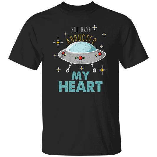UFO Here, You Have Abducted My Heart, Best Gift For Couple, UFO Lover Unisex T-Shirt
