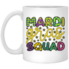 Mardi Gras Squad, Three Kings Day, Mardi Gras Festival White Mug