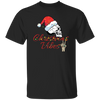 Christmas Vibes, Skull In Christmas, Skull Wear Christmas Hat, Merry Christmas, Trendy Christmas Unisex T-Shirt