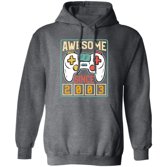 Awesome Since 2003, Birthday Gift, Video Game Lover Gift, Best Gamer Pullover Hoodie