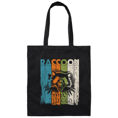 Retro Raccoon Wild Breed Trash Panda Wild Cats Men Wears Canvas Tote Bag